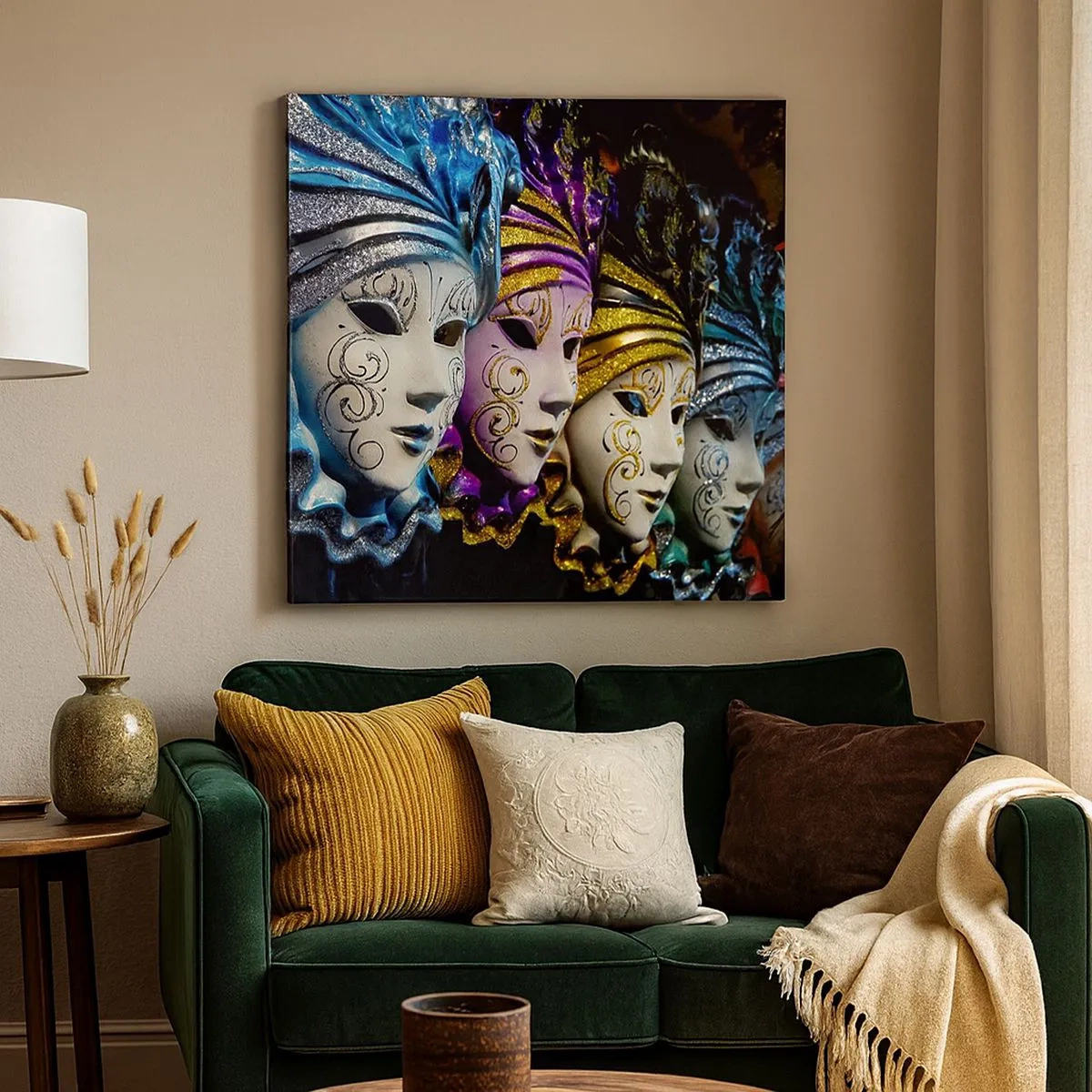 Obraz na plátně - Tajemství ve zlaté a ve stříbrné - 30x30 cm