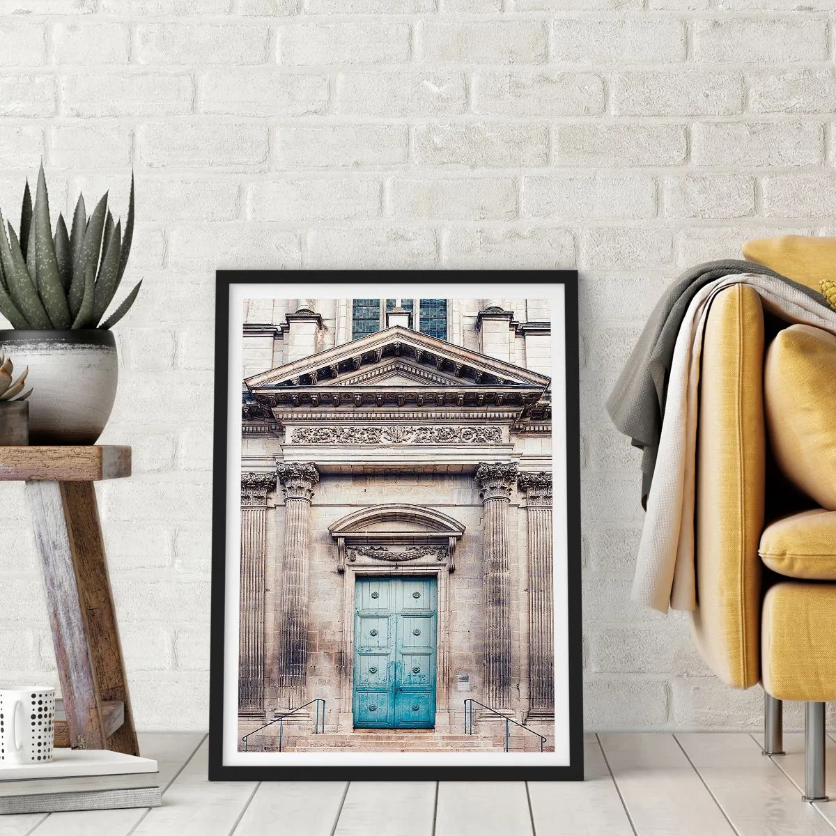 Plakát v černém rámu - Brána do duchovního světa - 50x70cm - Brána do duchovního světa - Moderní nástěnná dekorace do obývacího pokoje a ložnice ARTTOR