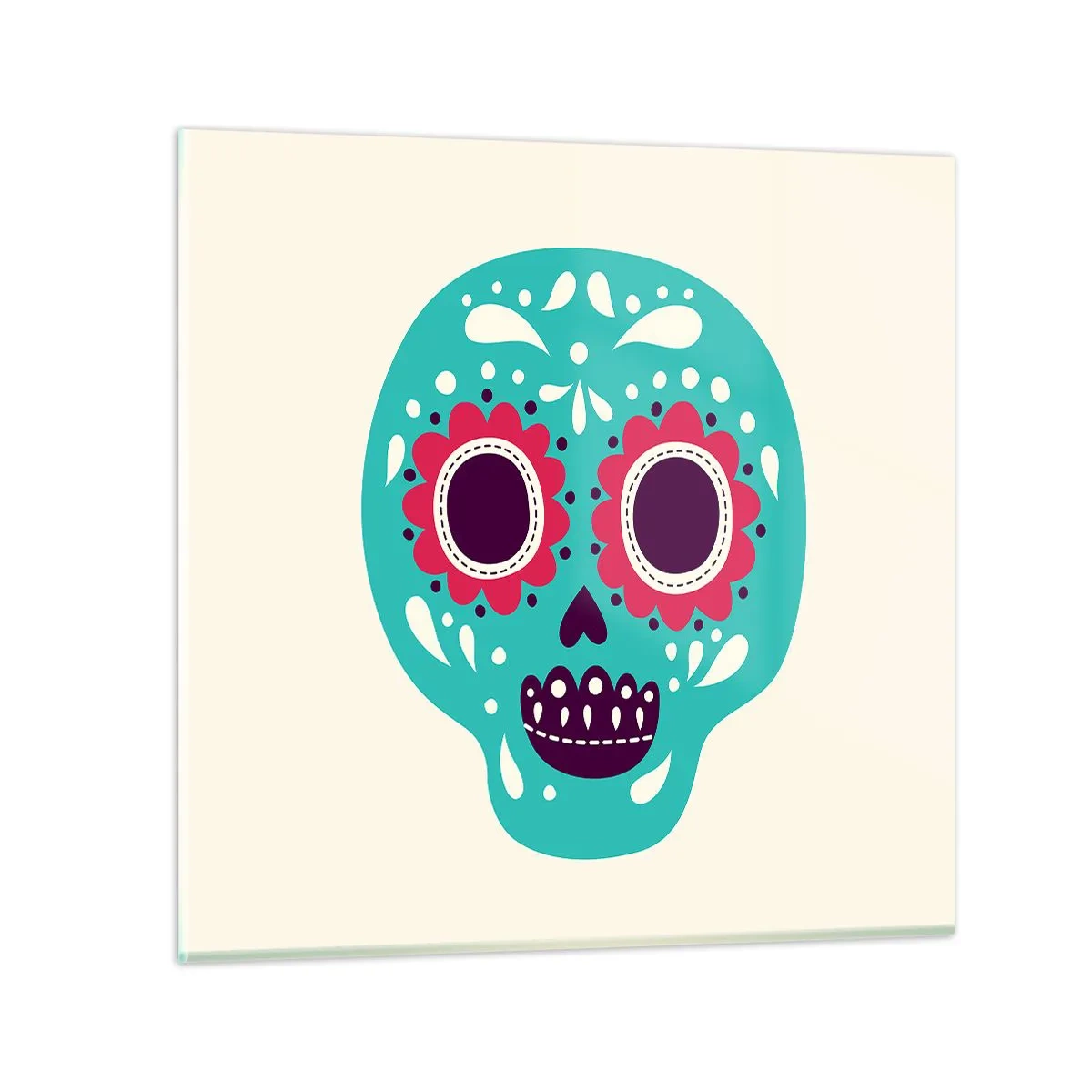 Obraz na skle - Život – zábava až do smrti - 30x30 cm