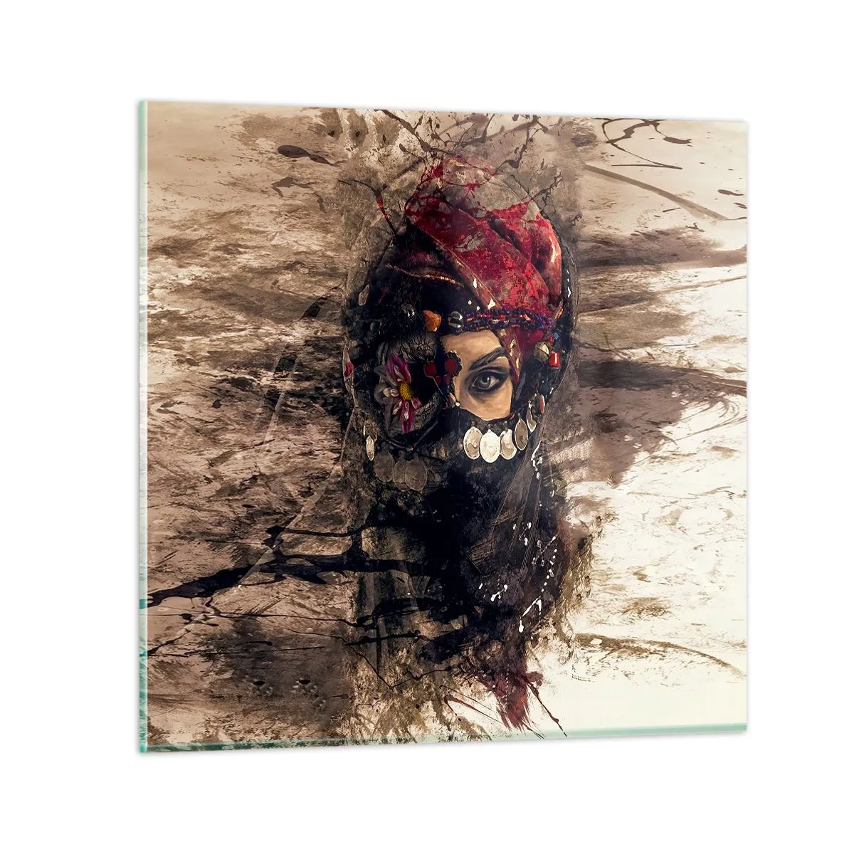 Obraz na skle - Přinejmenším znepokojující - 30x30 cm