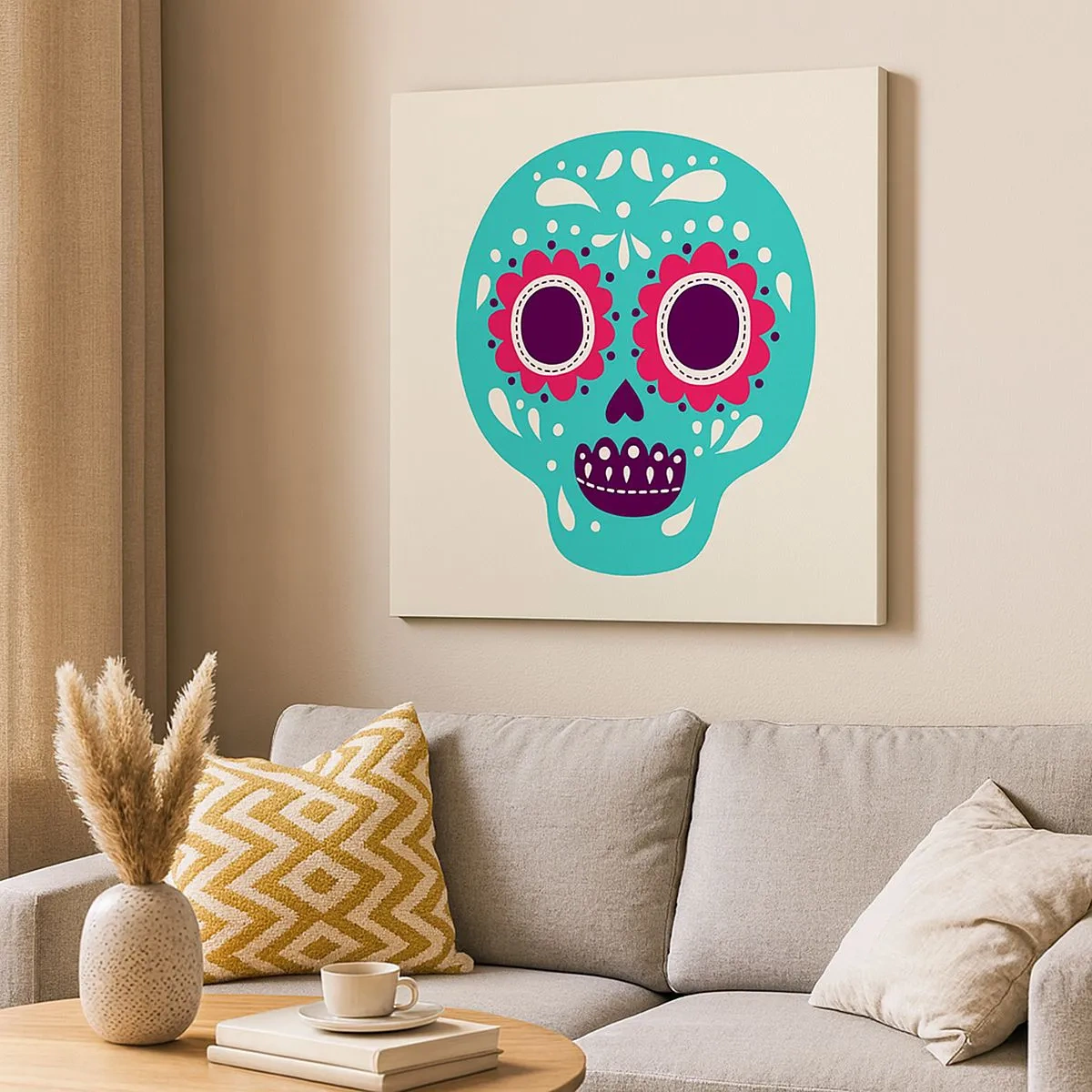 Obraz na plátně - Život – zábava až do smrti - 30x30 cm