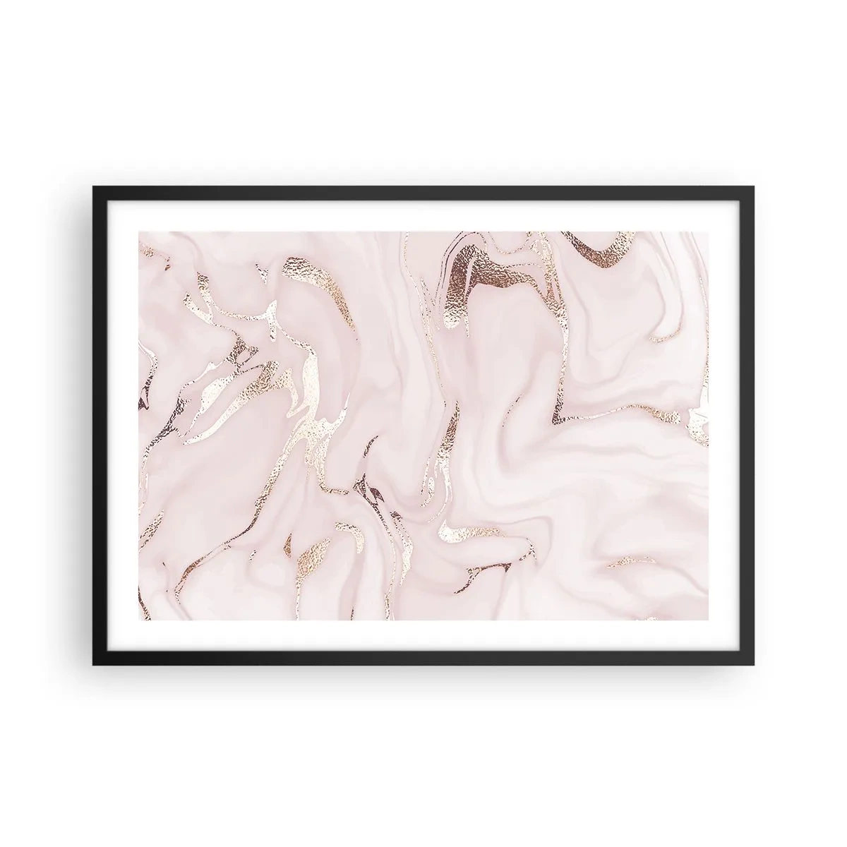 Plakát v černém rámu - V růžovém šílenství - 70x50 cm