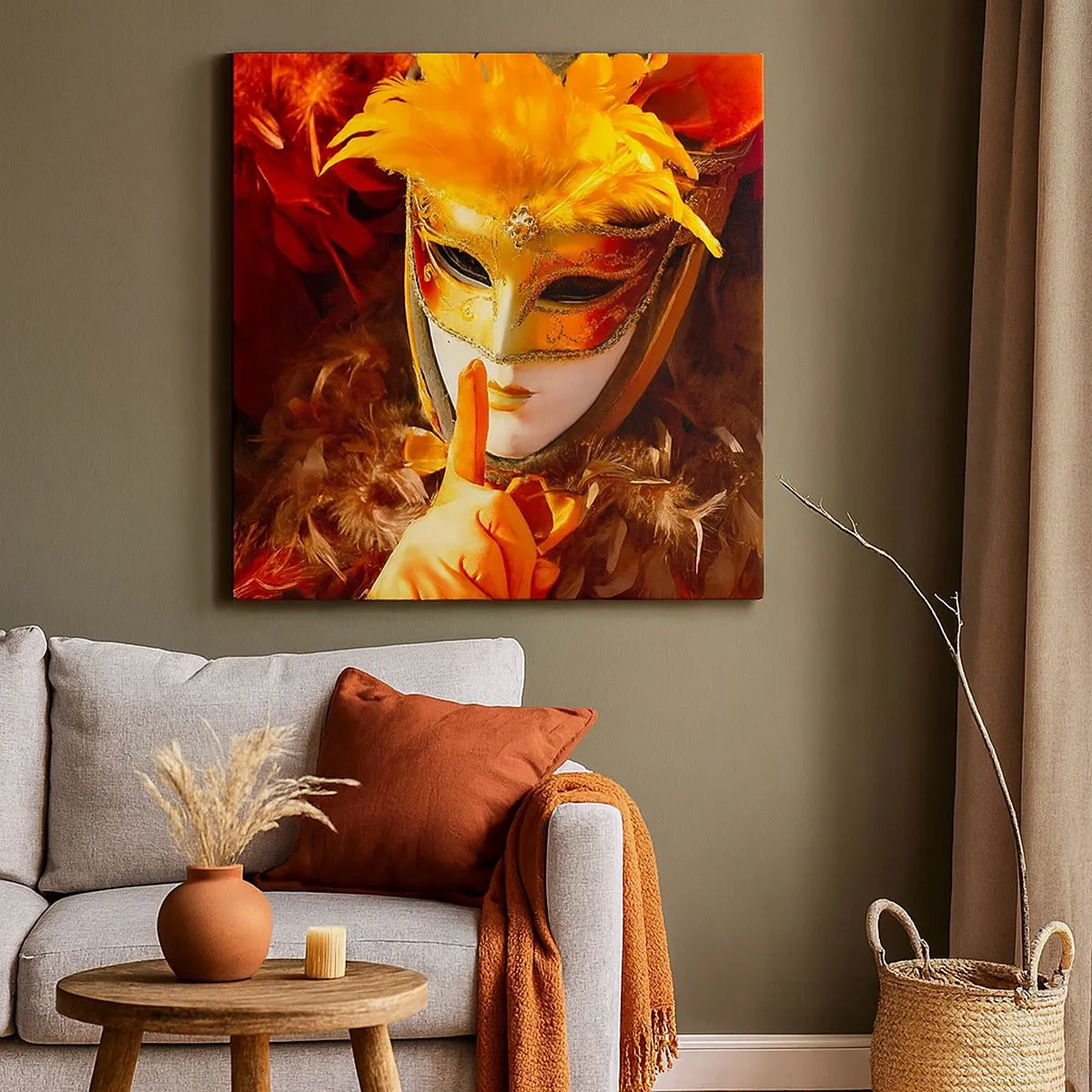 Obraz na plátně - Tajemství je částí hry - 30x30 cm